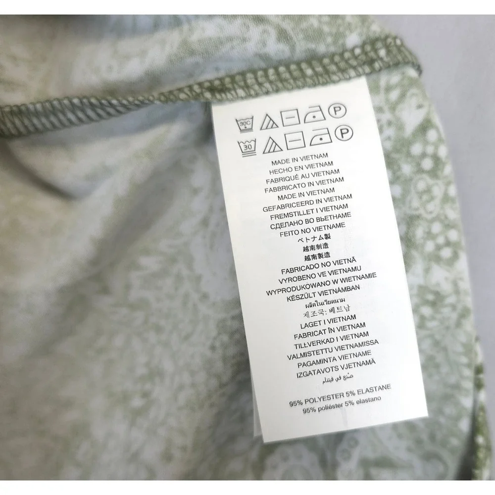 Michael Kors Cold Shoulder Paisley Neck Zipper Halter Top Blouse Army Green L‎